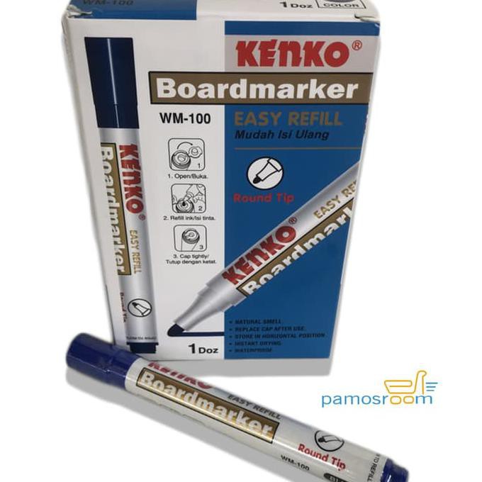 

Dapatkan Kenko Spidol Non Permanen Wm-100 / Spidol Boardmarker Wm 100 - Biru
