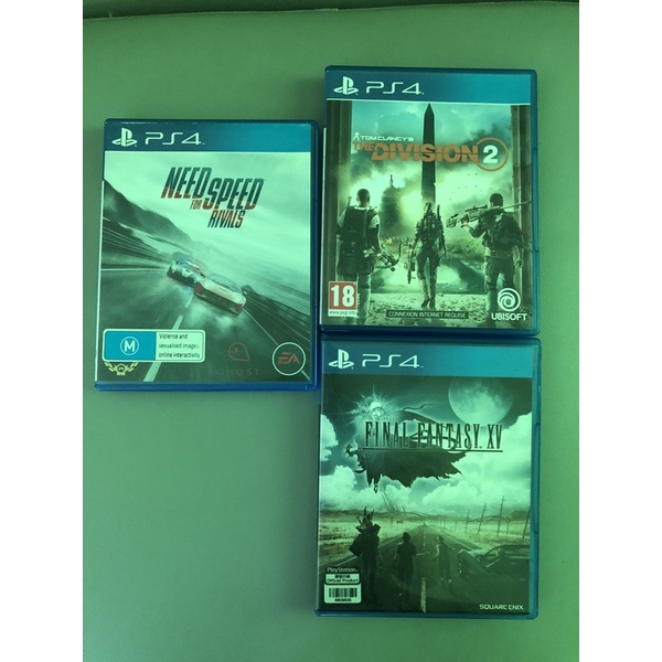 kaset bd ps4 borongan 3 disk nfs,ff division 2