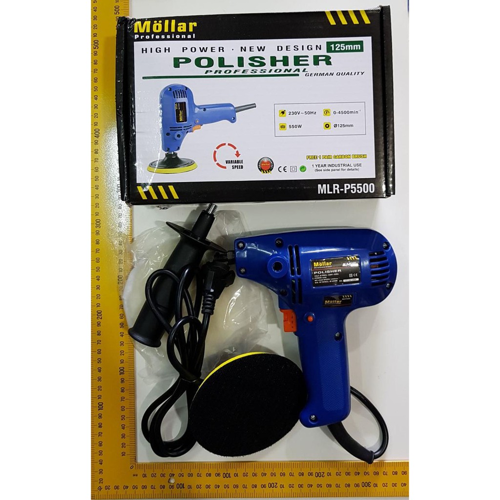 Polisher VARIABLE SPEED Mesin Poles Mobil Polisher MOLLAR P5500 modern