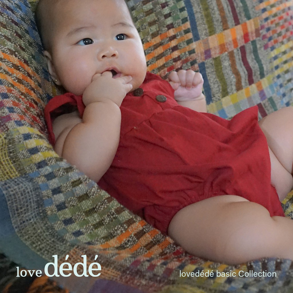 Lovedede - Kila Romper - Jumper Romper Bayi Perempuan Polos NB-12 bulan