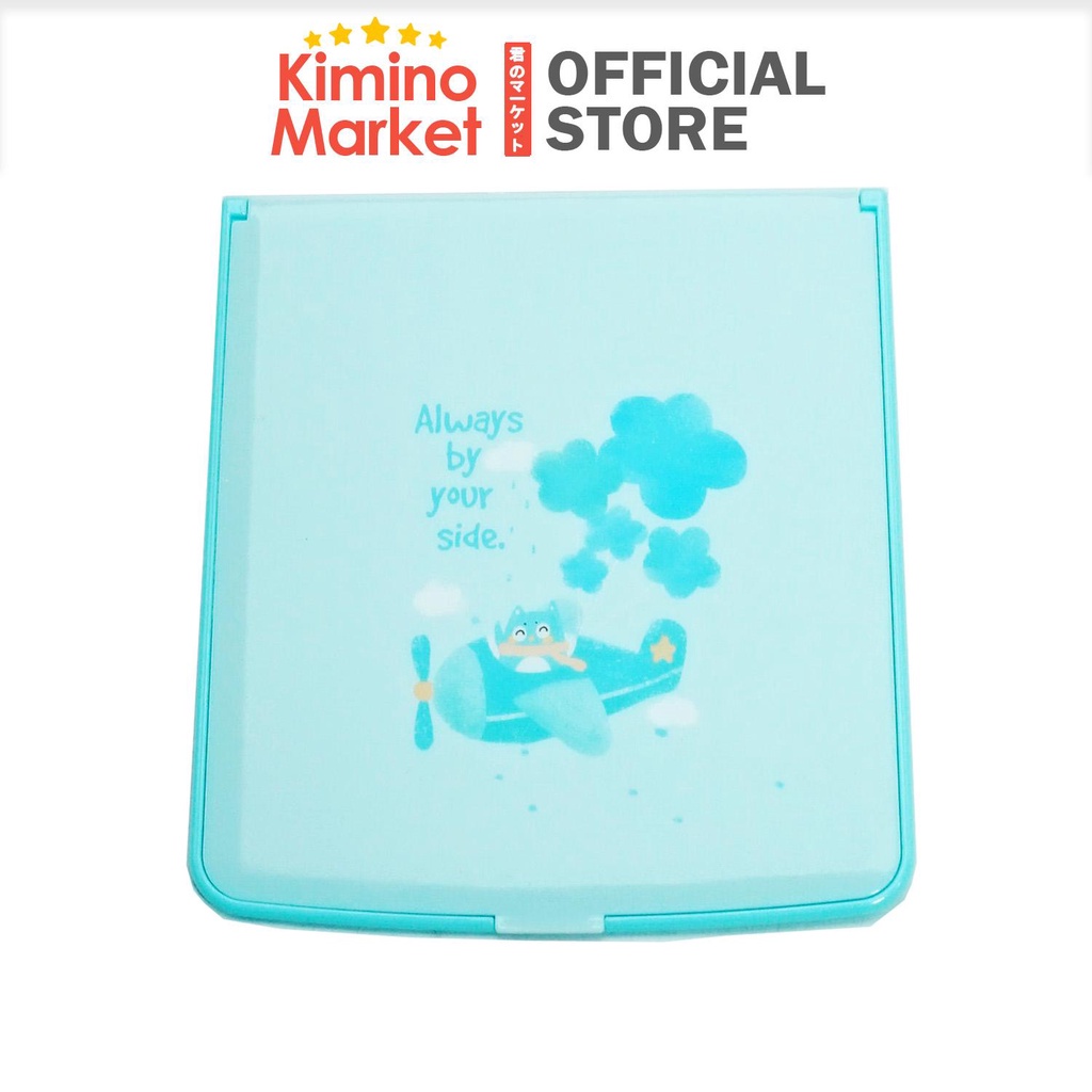 Cermin Portable Jumbo Travelling 16x17 cm Mirror Beauty dengan Sisir