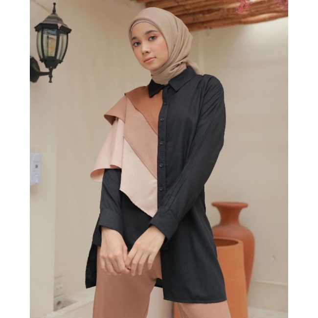 DICHA TOP BLACK BROWN BY DYA_ID