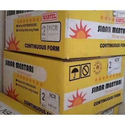 

2 Ply : 4 Wartel Kertas Continuous Form Sinar Mentari 9 1/2 x 11