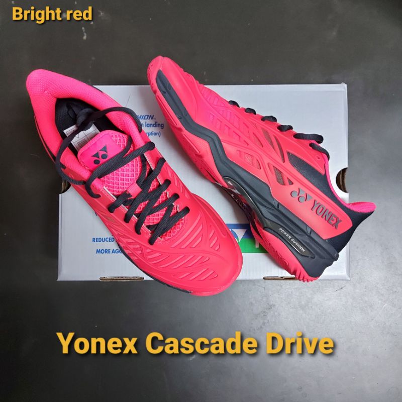 SEPATU BADMINTON YONEX CASCADE DRIVE RED ORIGINAL