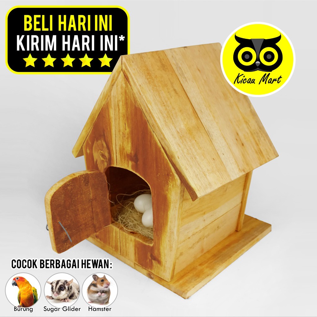 GLODOK KAYU RUMAH BERTANGGA KAYU GLODOK UNIK SARANG BURUNG PARKIT LOVEBIRD SUSUH TELUR BURUNG KENARI FALK NURI GELODOK GLODOKAN KAYU GLODOK LOVE BIRD SARANG BREEDING PARKIT