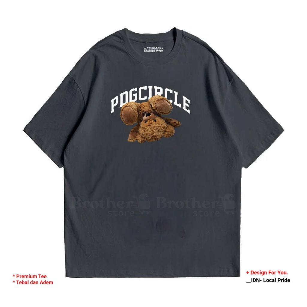 BROTHERSTORE - Kaos Distro Pria - Catoon 24s Tebal - PDGC BEAR Premium