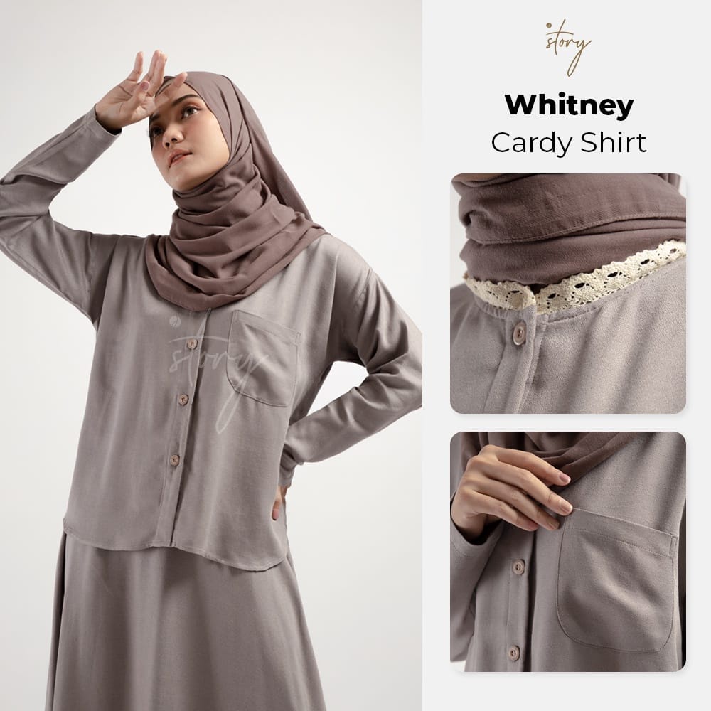 Tunik Terbaru Jilbrave  / Jstory Tunic Blouse Whitney / Tunik Kardigan / Atasan Wanita Linen