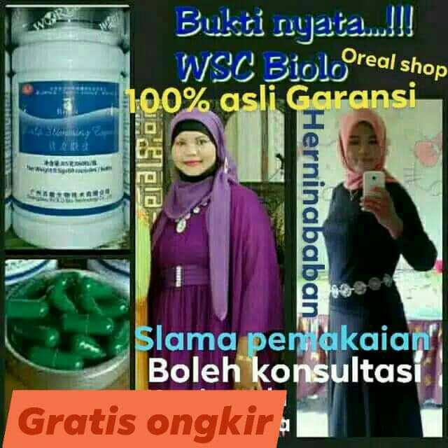 Original (COD) Pelangsing wsc biolo import original 100% (FREE POUCH) garansi uang kembali WSC Biolo