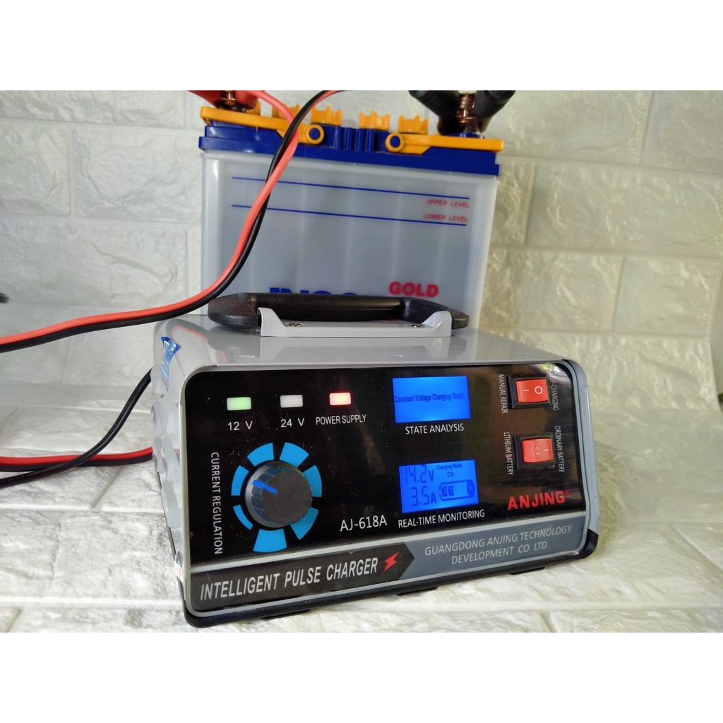 charger mobil aki Jual Charger Aki 30A 12V-24V merk Anjing Max 400Ah
