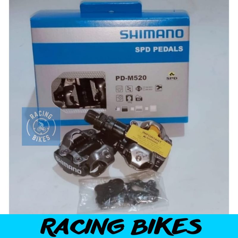 PEDAL SEPEDA MTB SHIMANO PD-M520 PEDAL CLIP