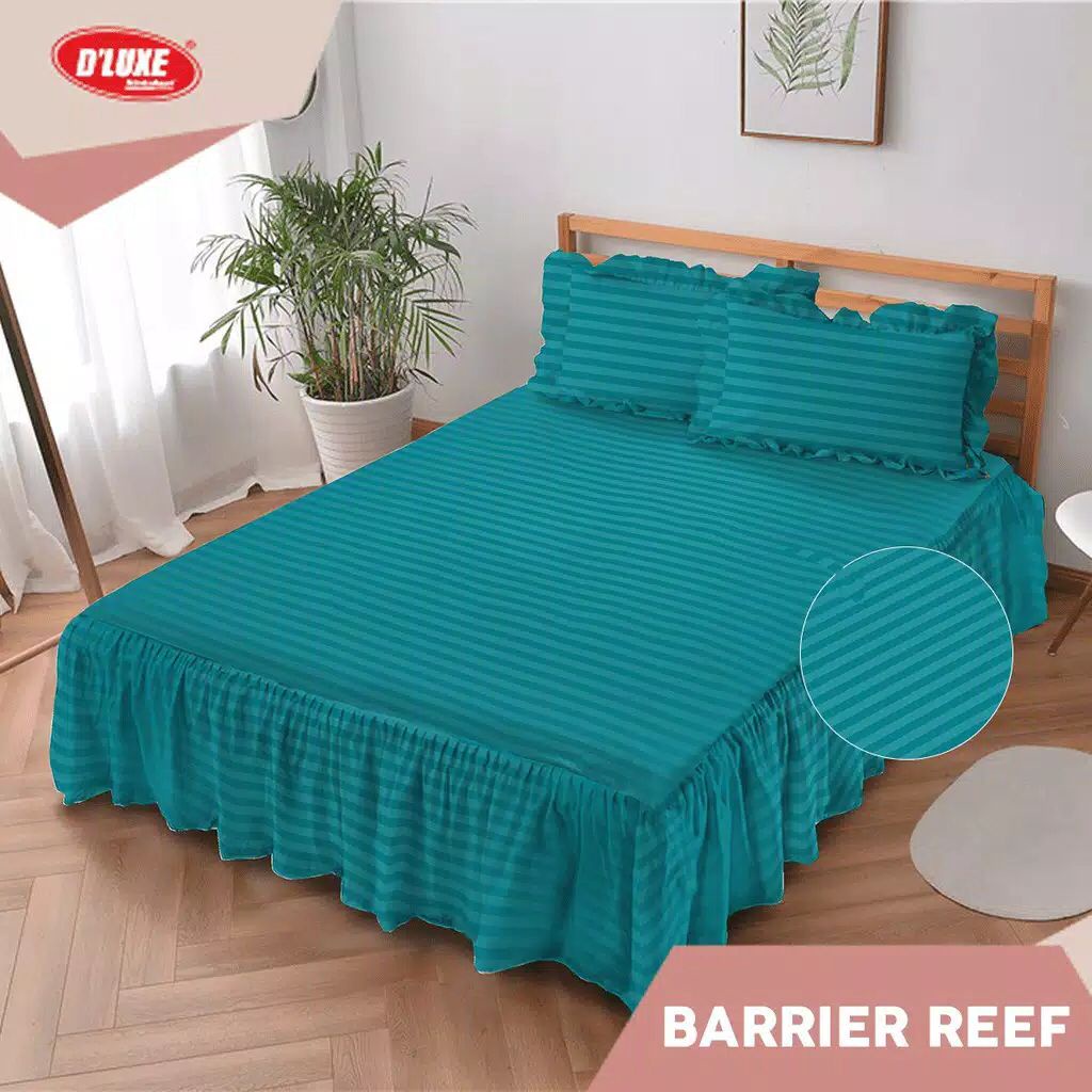 KINTAKUN - Sprei Seprai Sprey Sepray Rumbai Rumbay Rempel Polos Emboss KINTAKUN DELUXE Kasur Set Ori