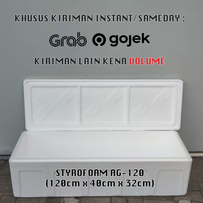Styrofoam Box AG120 Tebal (120x40x32)