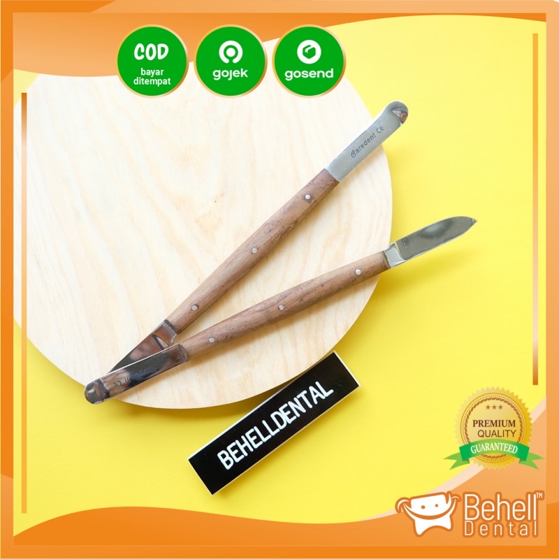 BEHELLDENTAL - WAX KNIFE PISAU DENTAL - WAXMESS - PISAU MODEL LILIN MALAM CARVING MIRIP LECRON / LEKRON ORIGINAL