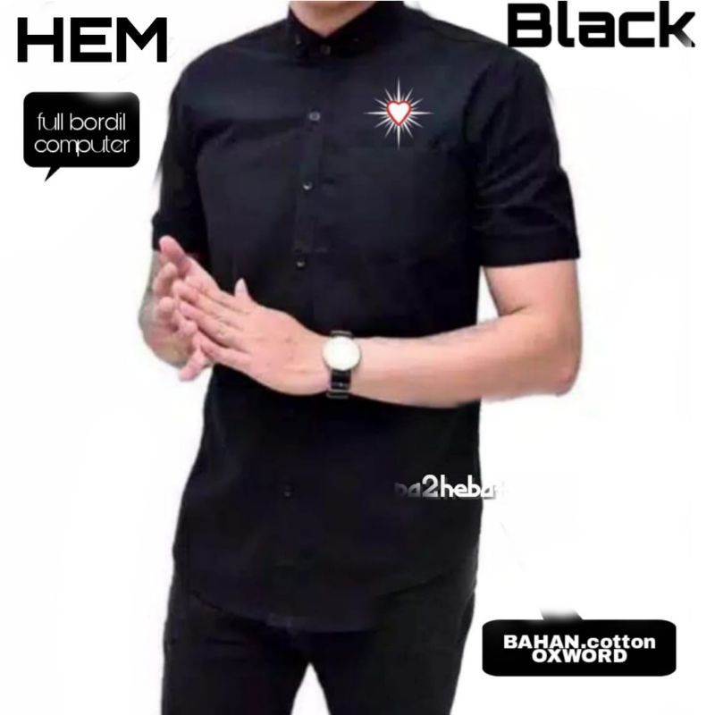 baju psht bordir komputer Hem psht