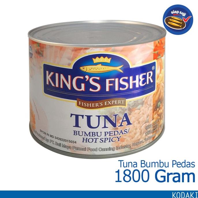 

King's Fisher Tuna Hot Spicy 1800g Daging Tuna Makanan Kaleng ---Termurah---