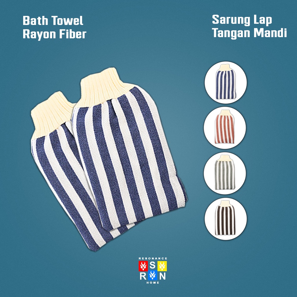 Handuk Lap Tangan Mandi Motif Garis Untuk Lap Muka Atau Badan | Resonance Home