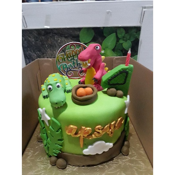 

dinosaur birthday cake/dino 3d cake/3d cake semarang/kue ulang tahun dinosaurus 3d