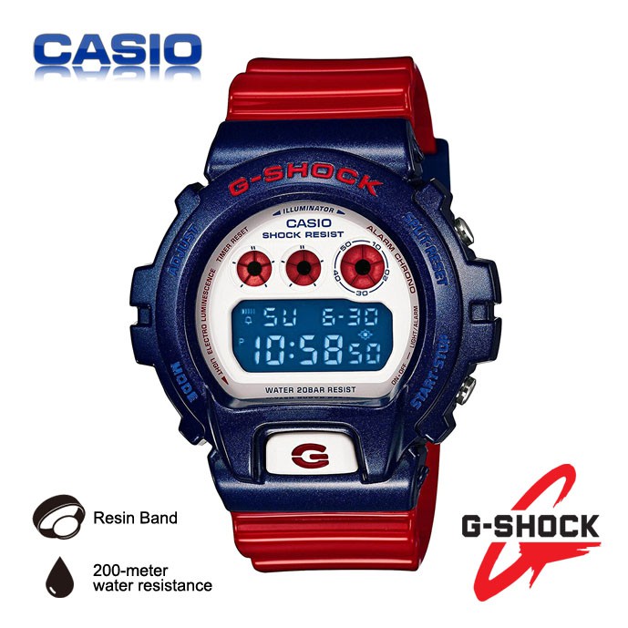 Original Casio G Shock DW6900AC-2 Superman Spiderman Blue Strap Red Special Color Models Digital