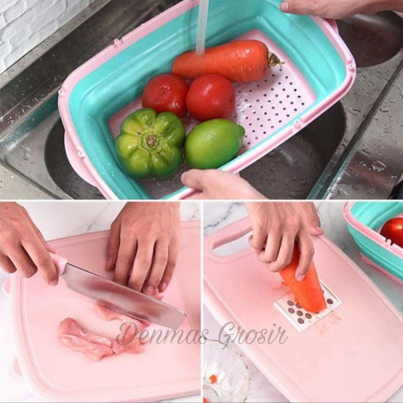 [TERMURAH] COD Talenan Set Slicer/Parutan Multifungsi/Bisa jadi baskom