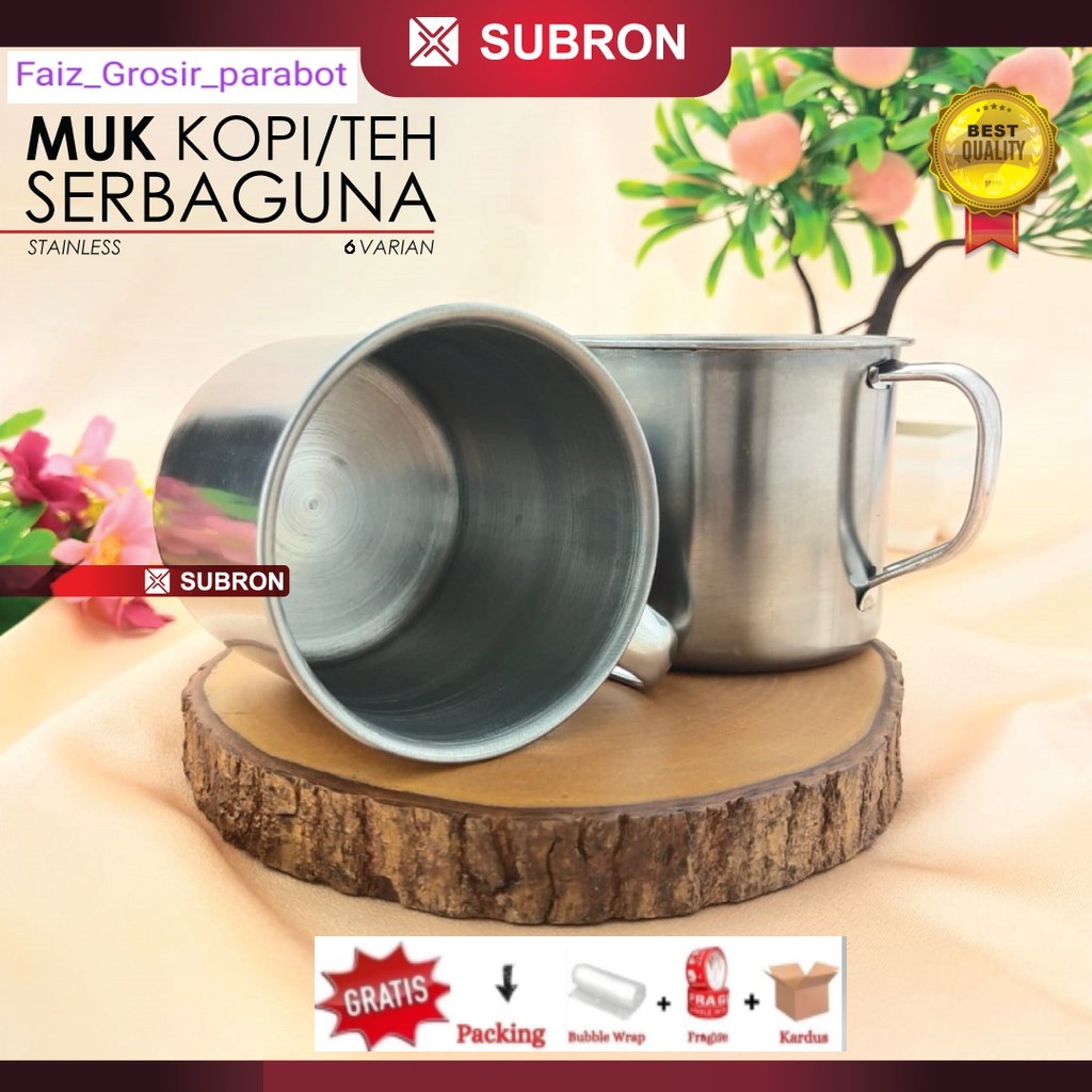 Mug Stainless Steel Mug Kopi Gelas Air Minum Cangkir Teh Wadah Tahan Panas