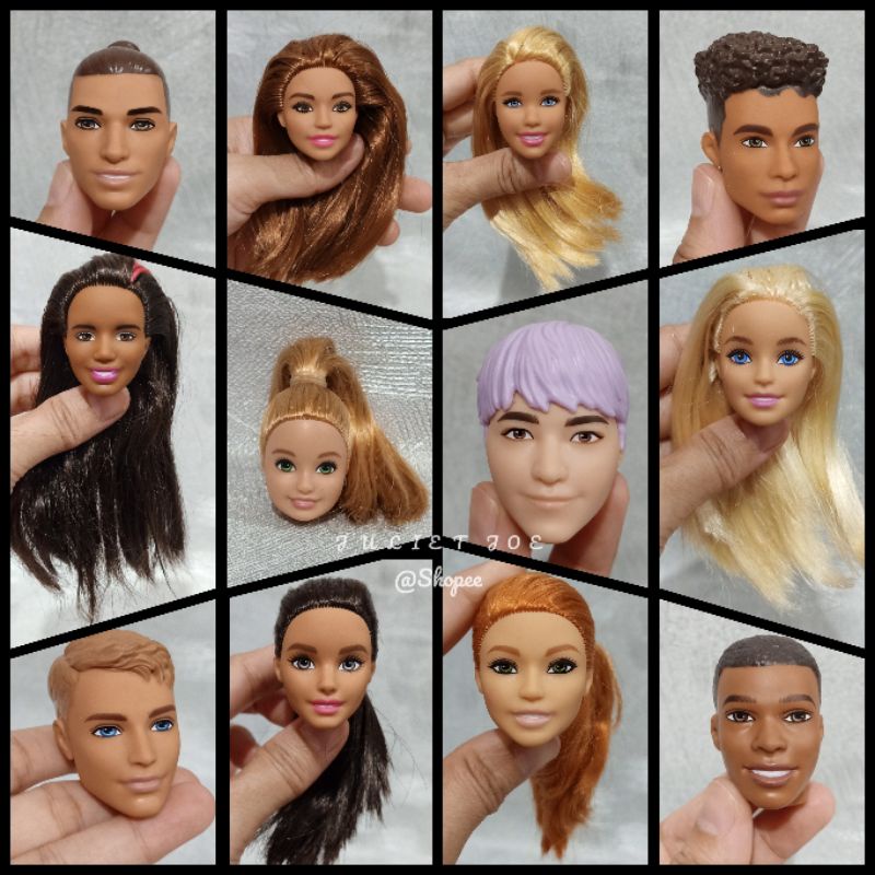 Kepala Boneka Barbie & ken