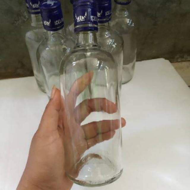 Botol polos botol bekas minuman botol kaca ukuran 500ml