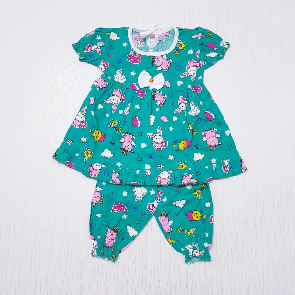 setelan pakaian dress anak usia 0-12 bulan