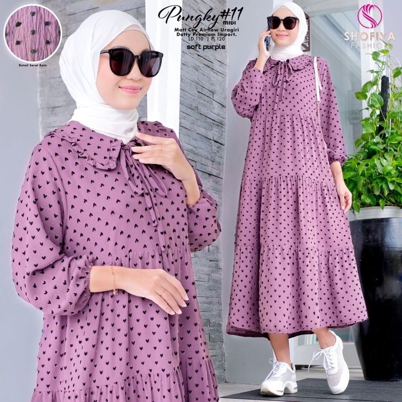 Jual VIRALL,,,,!!!! gamis ruby crinkle Airflow Uragiri terbaru 2022