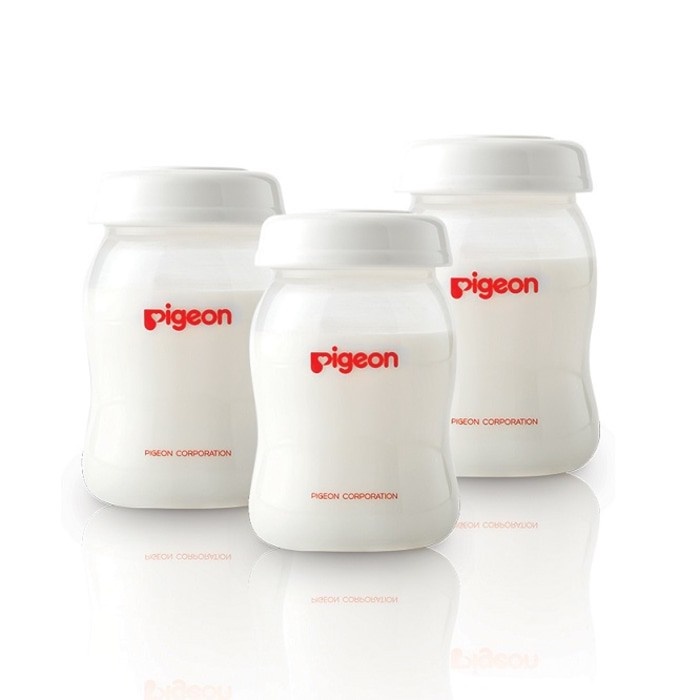 Pigeon Breastmilk Storage Wide Neck Bottle 160ml Isi 3 Pcs