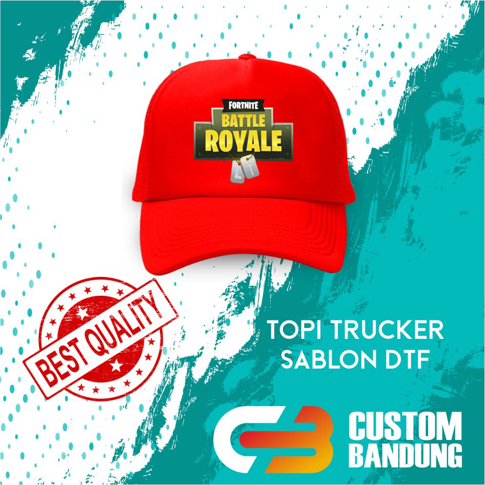 Topi Trucker FORTNINE  2  Pria Wanita Topi Jaring Aura Jala Trucker Cap Bisa Tulis Nama Bisa COD Original High Premium Quality