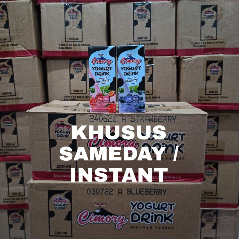 1 DUS CIMORY YOGURT DRINK 200ML 1 KARDUS ISI24 SAMEDAY INSTANT