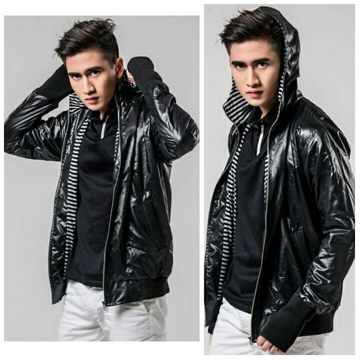 Jaket Parasit Artis / Jaket Verrel Bramasta / Jaket Pria Kekinian Keren/ Jaket Tahan Hujan