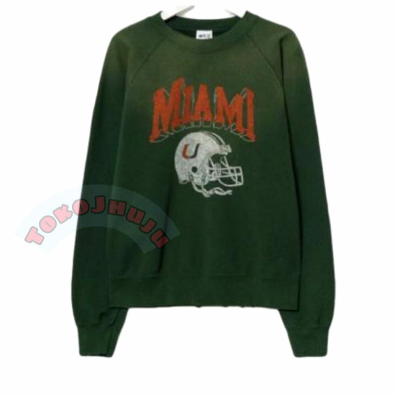 Basic Sweater BTS RM Namjoon Style MIAMI HELMET PRINT DTF