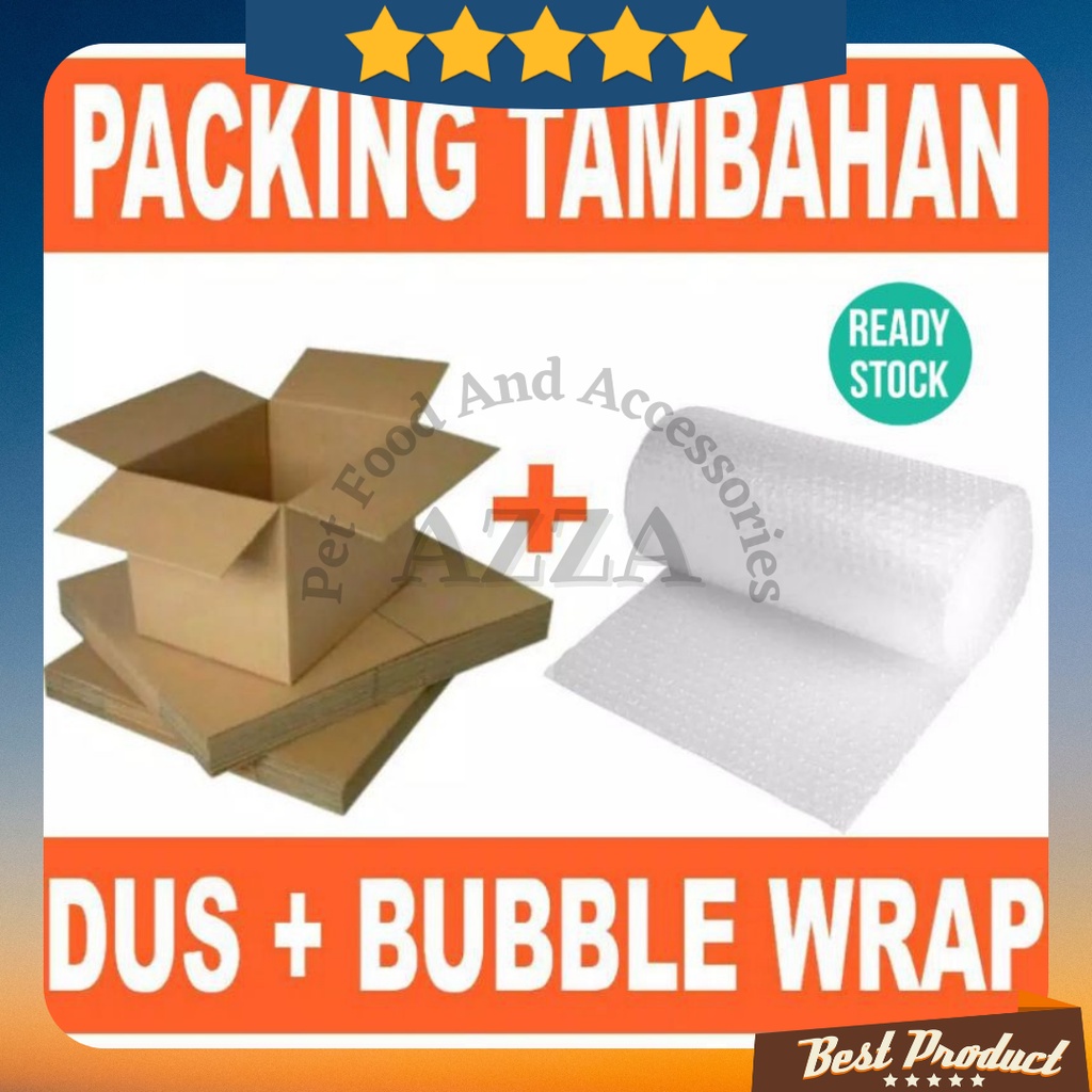 Packing Extra + Buble Pengiriman Aman / Tambahan Kardus