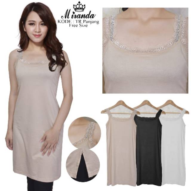 TANKTOP / TENGTOP / TANK TOP / TANKTOP POLOS JUMBO PANJANG WANITA DEWASA