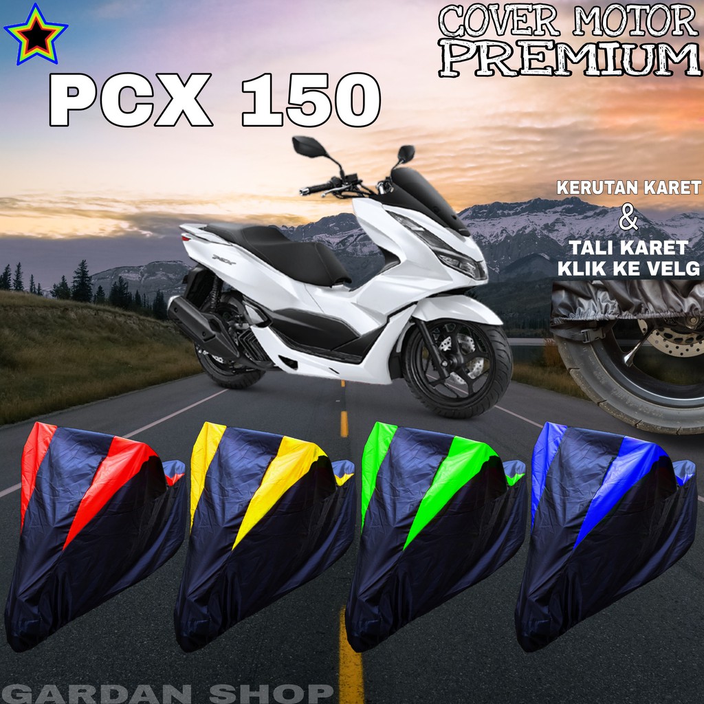 Sarung Motor PCX 150 Hitam KOMBINASI Body Cover Penutup Pcx PREMIUM