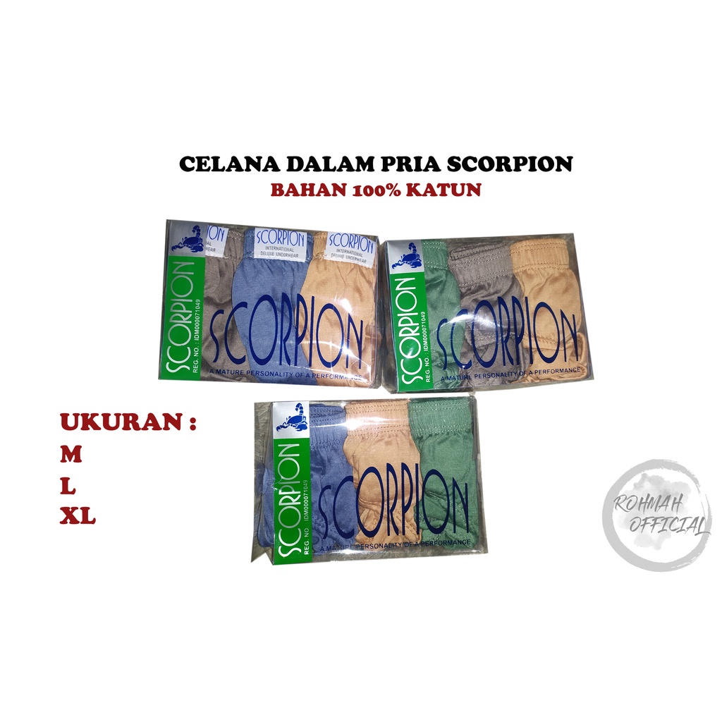 CD Pria Dewasa Scorpion - Celana Dalam Pria