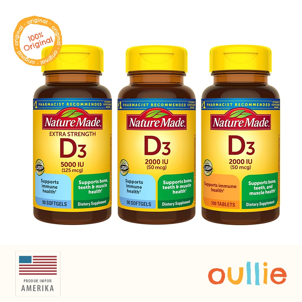 Nature Made Vitamin D3 2000 IU (50 mcg)