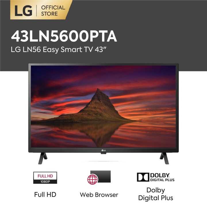 LG LN56 Smart TV 43 inch Quad-Core Processor - 43LN5600PTA Full HD