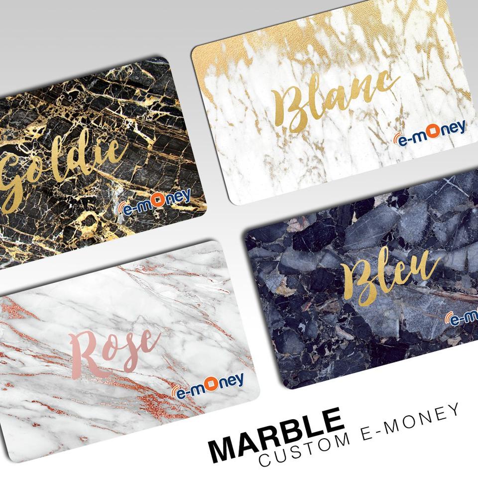 Harga Spesial.. Emoney custom gambar marble flazz bca brizzi bni tapcash