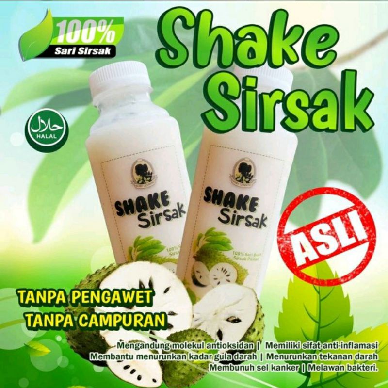 

Minuman shake sirsak 250 ml