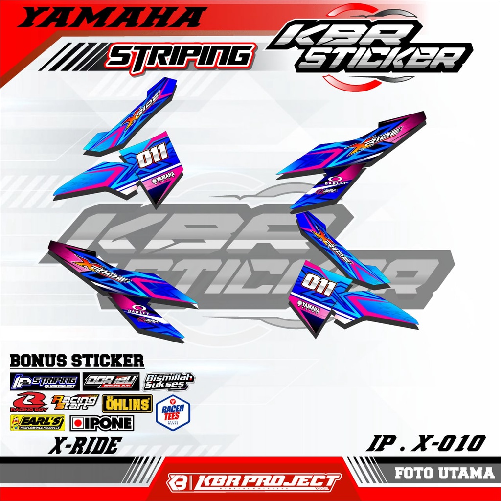 X RIDE (COD) STICKER STRIPING MOTOR YAMAHA X RIDE VARIASI.10
