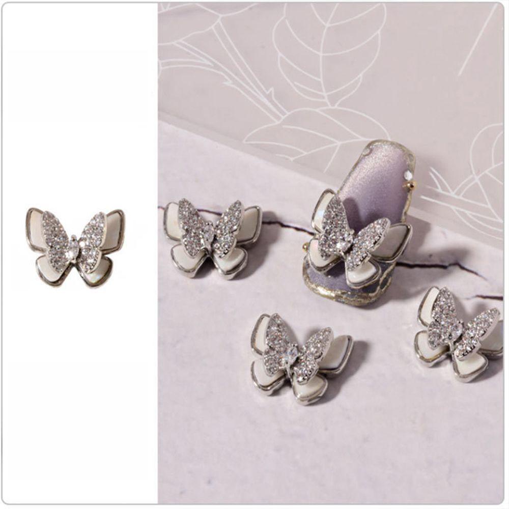 AUGUSTINA Agustina Wanita Pesona Kuku Gadis Mengkilap Kuku Kecantikan Kuku Salon Manikur Aksesoris DIY Bahan Kuku 3D Dekorasi Kuku