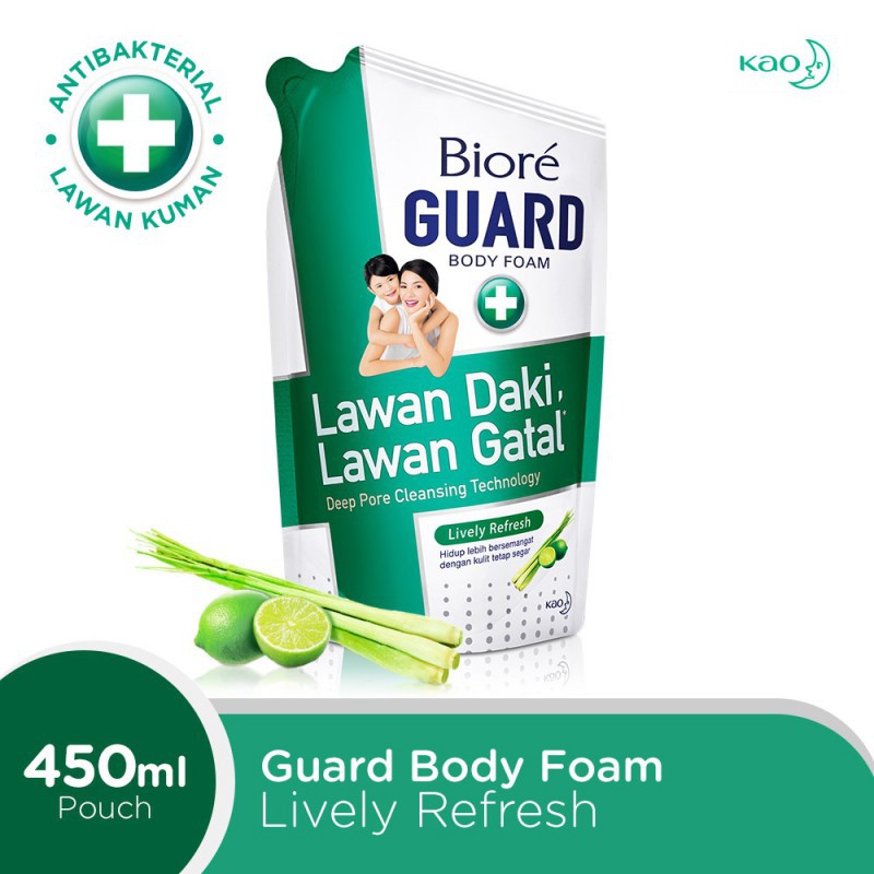 Biore Body Foam Sabun Mandi Cair Refill 400 ml - Lively Refresh