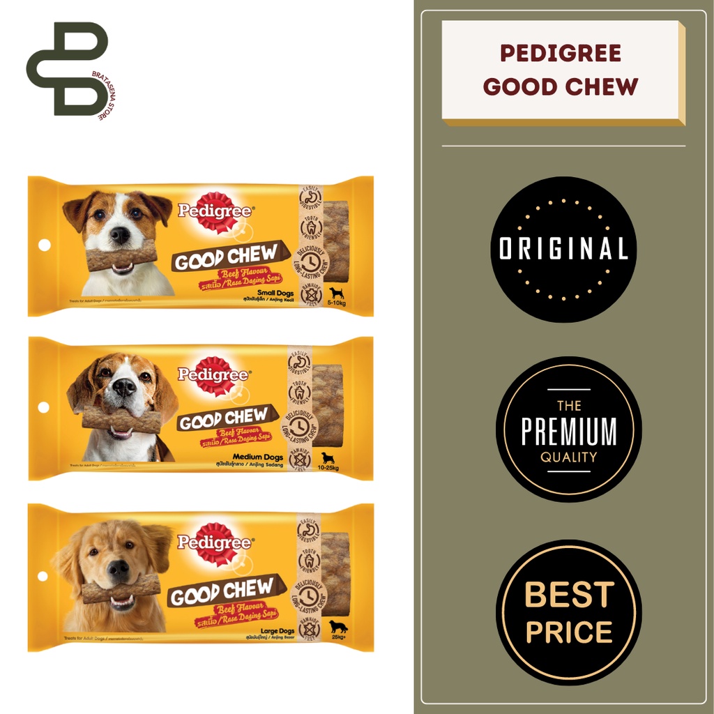 PEDIGREE GOOD CHEW // SNACK ANJING