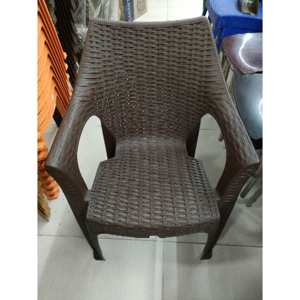 Bangku santai / bangku teras motif rotan kokoh tebal