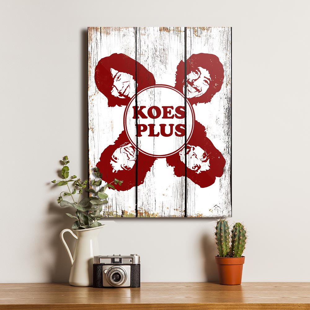 Koes Plus Band Legend Poster Kayu Dekorasi Pajangan Dinding Rumah Wall Decor