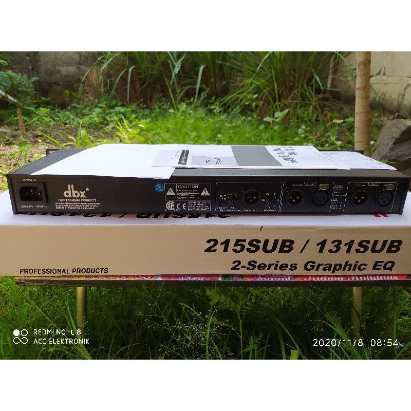 Equalizer DBX 215 plus subwofer