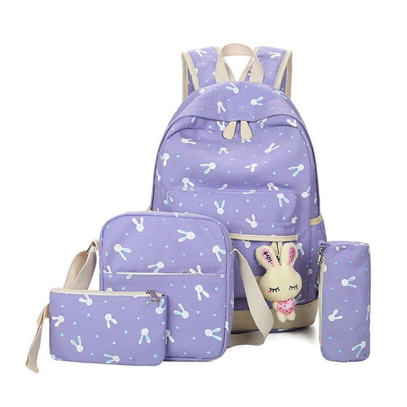 KSO_BAG - Tas Ransel Anak Wanita Terbaru 2021 Kekinian Backpack Rabbit 4in1 Korean Style Murah