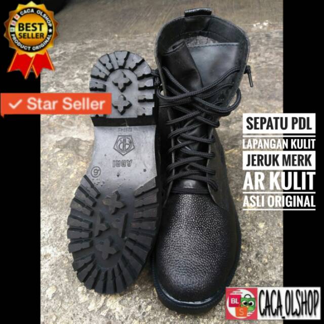 Sepatu PDL Kulit Jeruk Merk AR Original